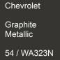 Preview: Chevrolet, Graphite Metallic, 54 / WA323N.